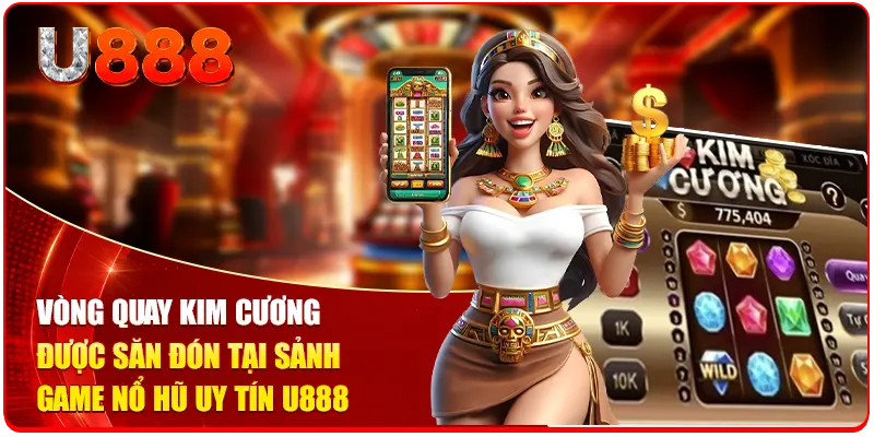 Vòng quay kim cương được săn đón tại sảnh game nổ hũ uy tín U888